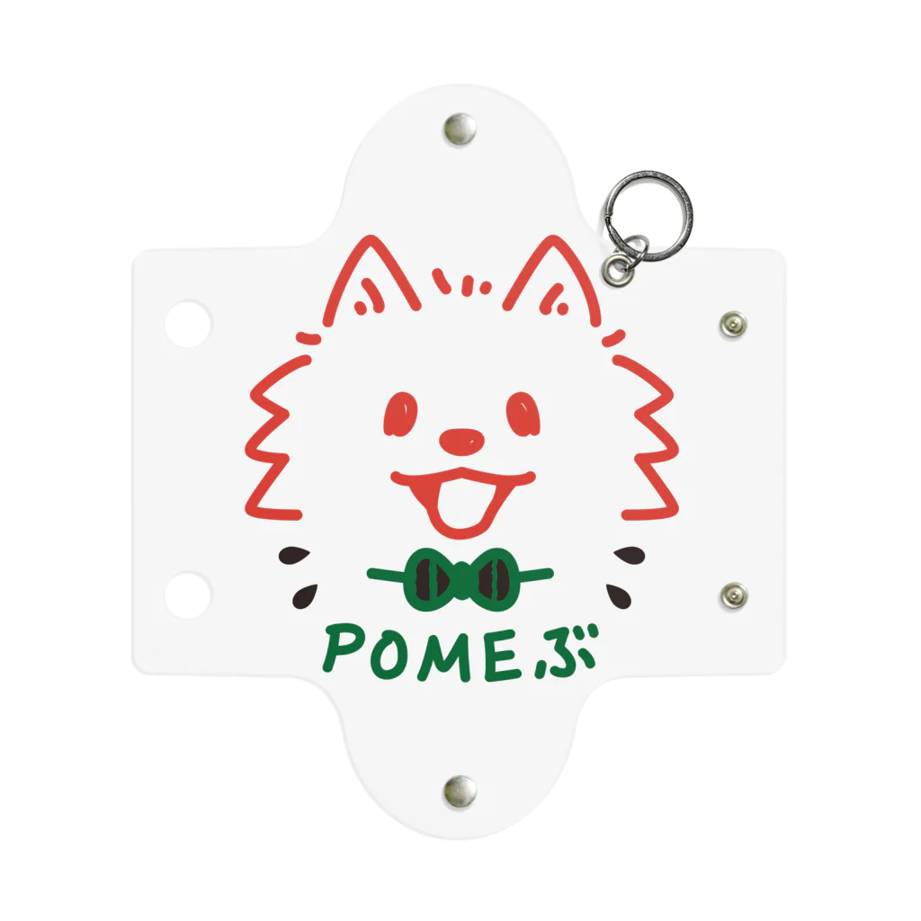 イラスト MONYAAT のバックプリント POMEぶ Cスイカ ミニクリアマルチケース