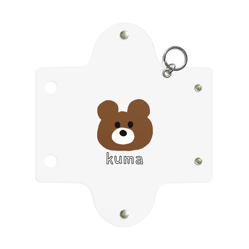 m-osachiのkuma くま Mini Clear Multipurpose Case