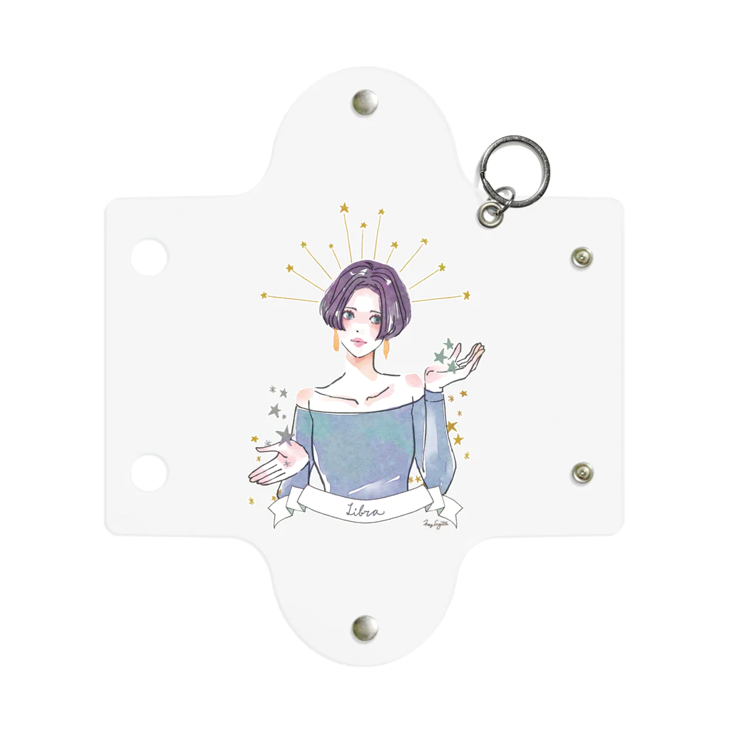 MegSugitaの12星座ちゃん、天秤座の子 Mini Clear Multipurpose Case