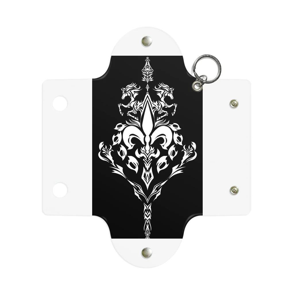 Silver Clowのfuego fleur de lys Mini Clear Multipurpose Case