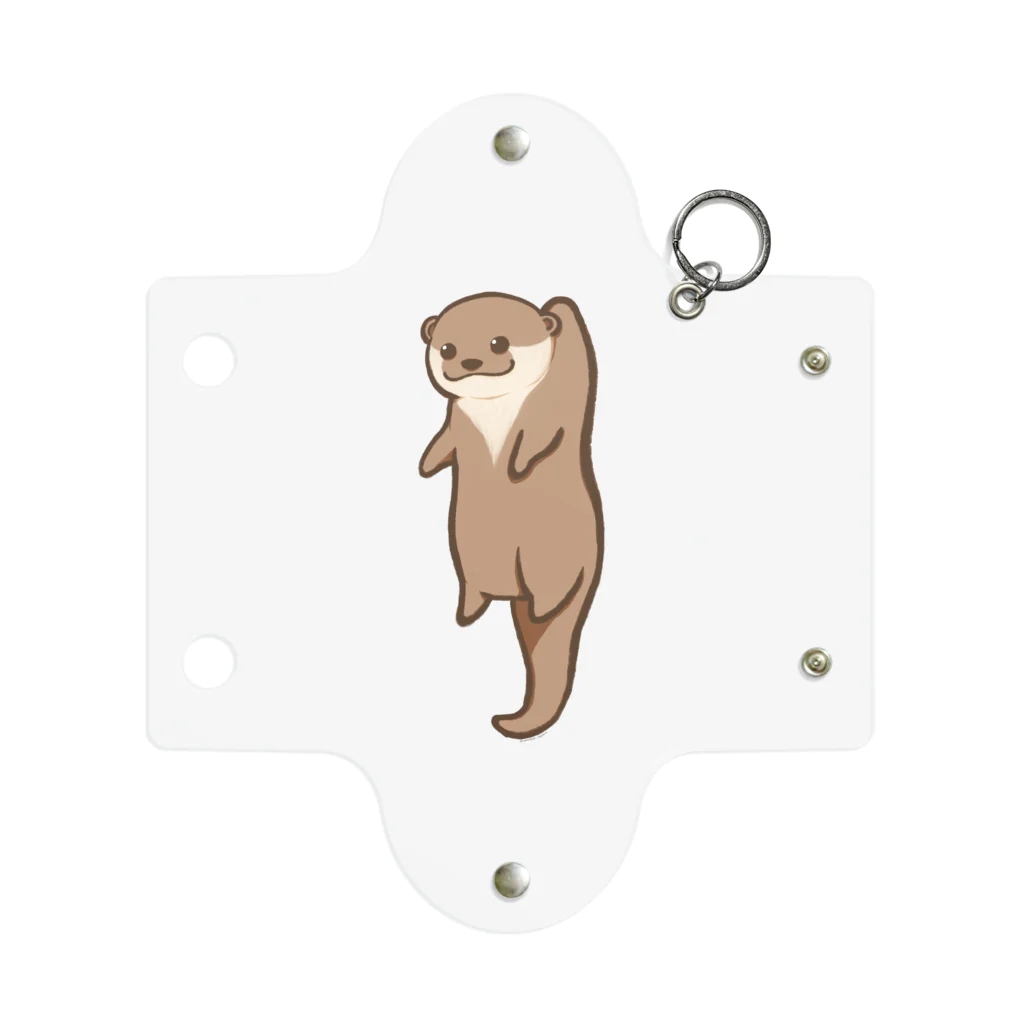 綾錦工房 りこりすのほされカワウソ Mini Clear Multipurpose Case