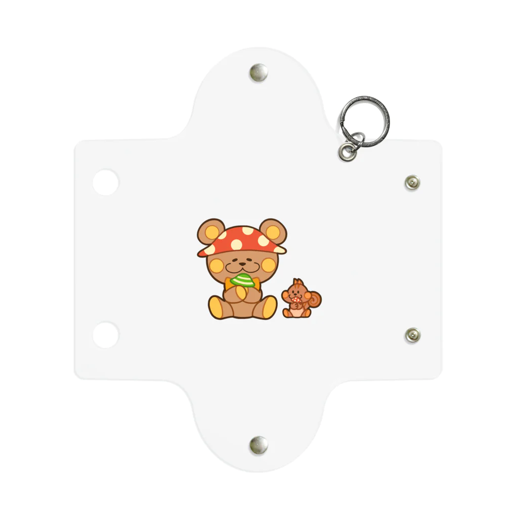 レタ(LETA)のぬいクマちゃんのキノコがり Mini Clear Multipurpose Case