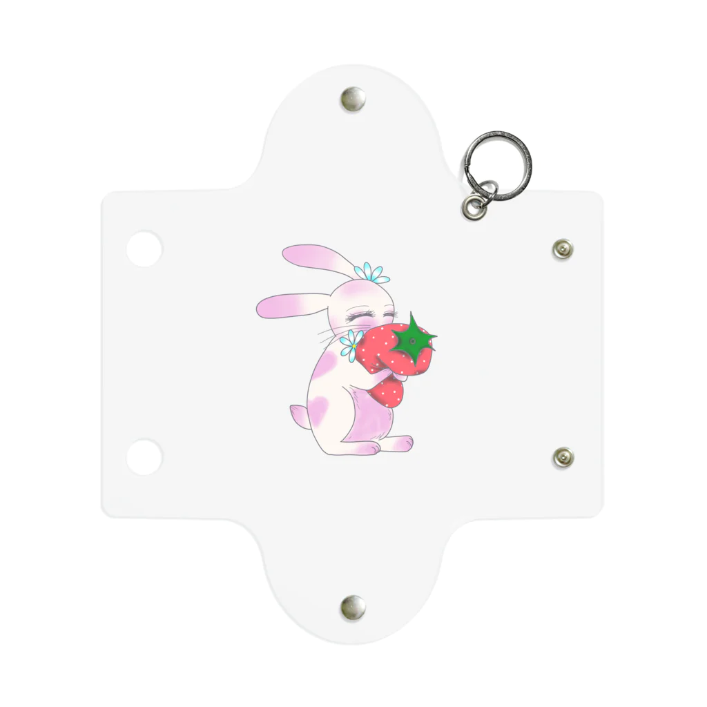 Rabbitflowerの♥らびこ♥の大好きなイチゴギュー Mini Clear Multipurpose Case