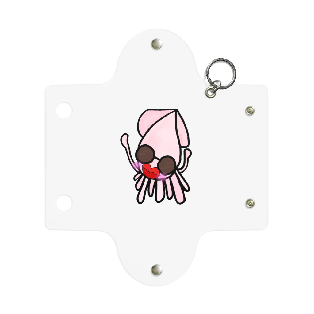 mon chou chouのhappy ika -kun★ Mini Clear Multipurpose Case