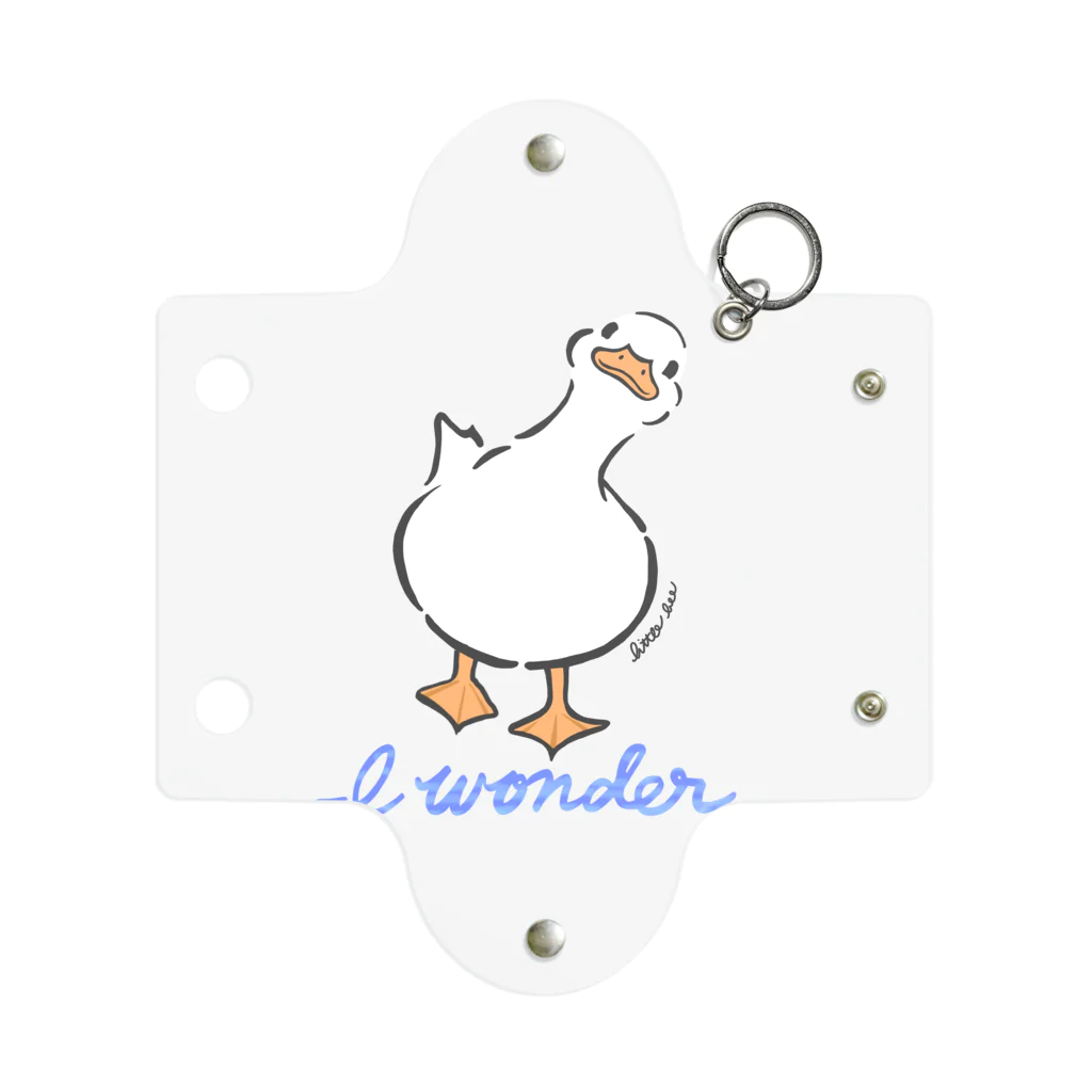 little bee リトルビーのアヒル あひる ダック duck (I wonder...) Mini Clear Multipurpose Case