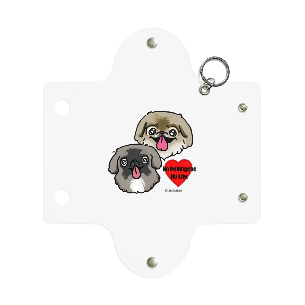 ペキニーズ好きによるペキニーズグッズ屋さんのNo Pekingese No Life. Mini Clear Multipurpose Case