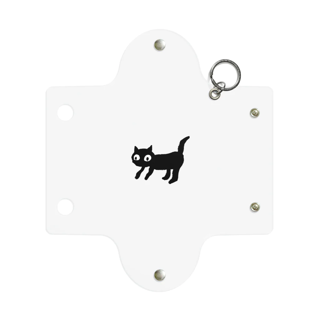 masao_art_lifeのにらむ猫ちゃん Mini Clear Multipurpose Case