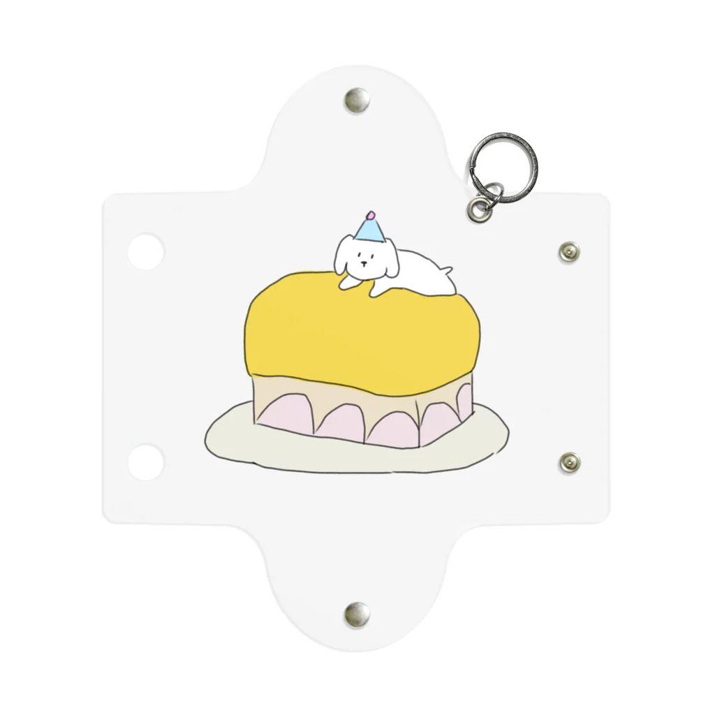 みにゆん　ねこのLovely puppy cake Mini Clear Multipurpose Case