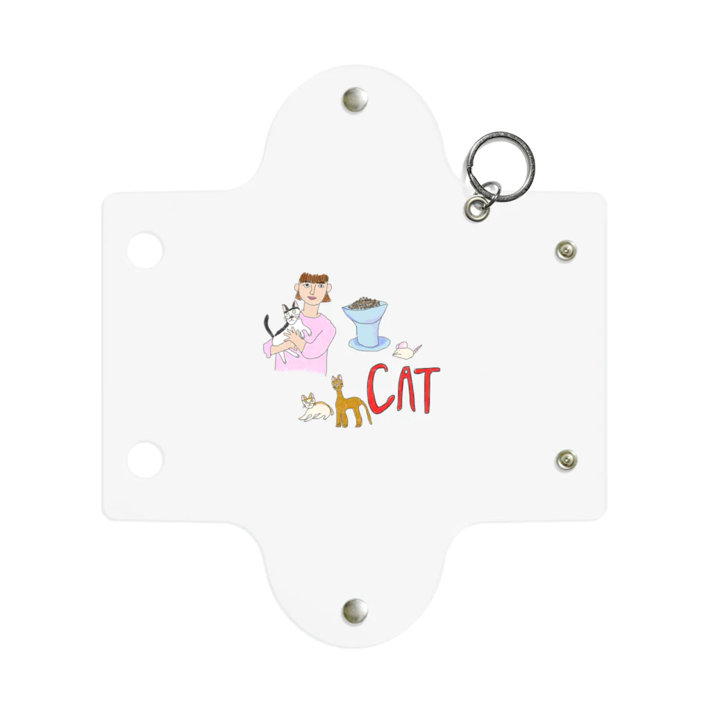 缶詰めmarketの3匹の愛猫達 Mini Clear Multipurpose Case