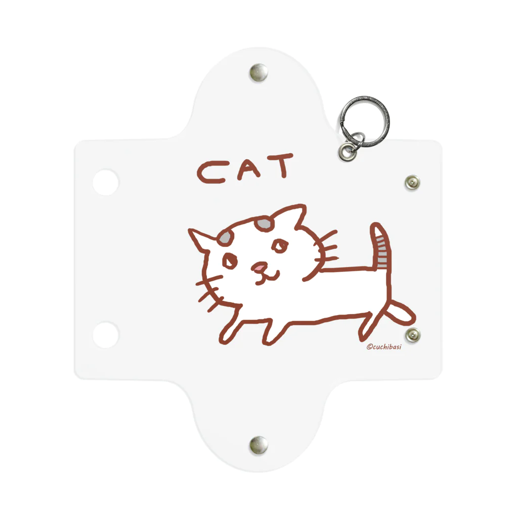 ネコのうーたんになりたいくちばしショップのねこだけキャット Mini Clear Multipurpose Case