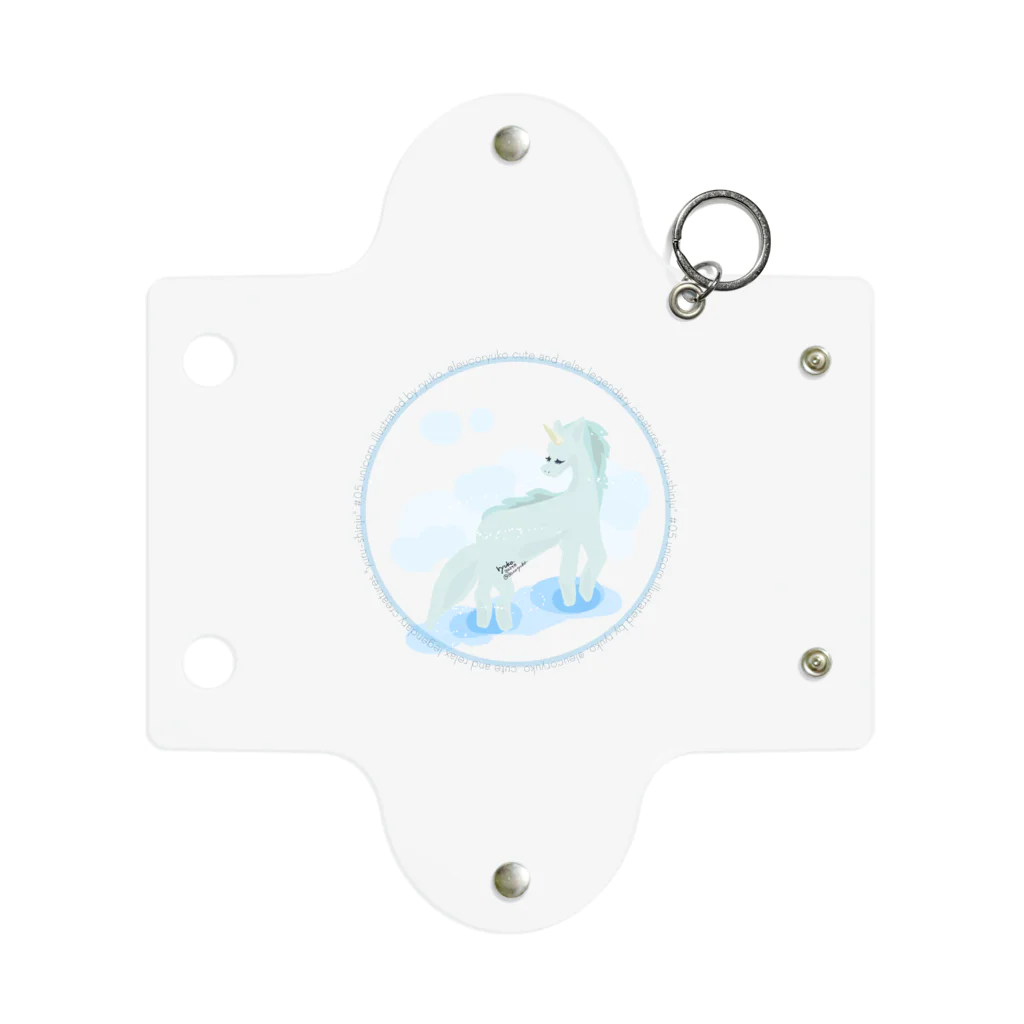 リューコ🤍龍神イラストレーターの「癒し・浄化」🕊️ユニコーン(ゆる神獣シリーズ) Mini Clear Multipurpose Case