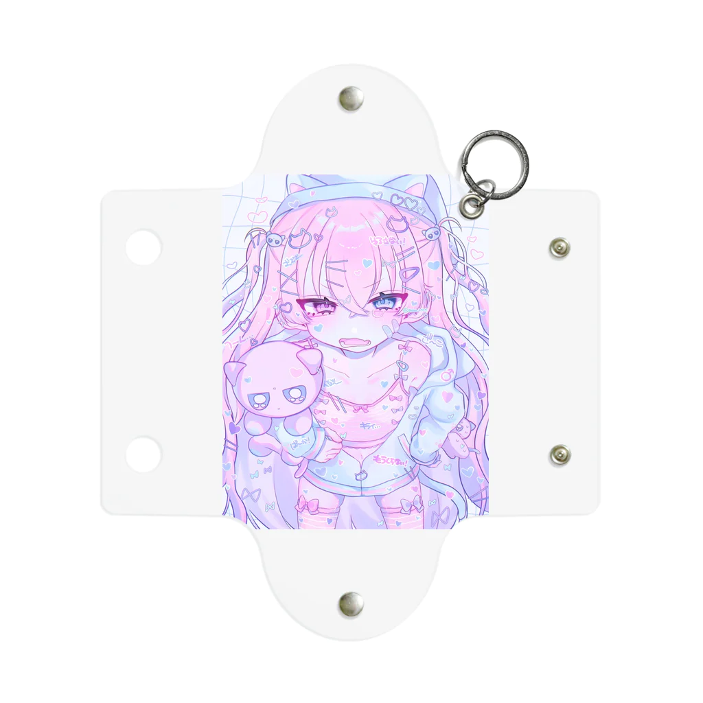 モマ@のゆめかわネコパジャマくん Mini Clear Multipurpose Case