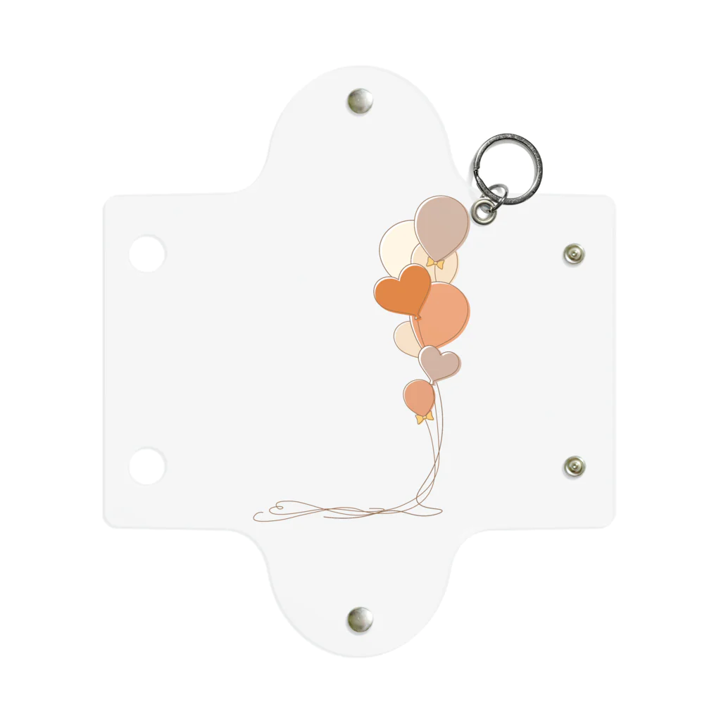 hanaの推し活ショップのorange balloons Mini Clear Multipurpose Case