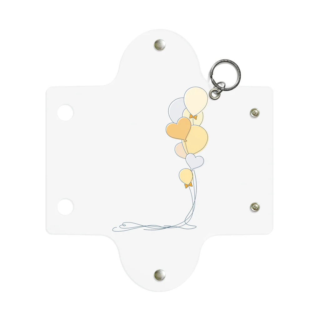 hanaの推し活ショップのyellow balloons Mini Clear Multipurpose Case