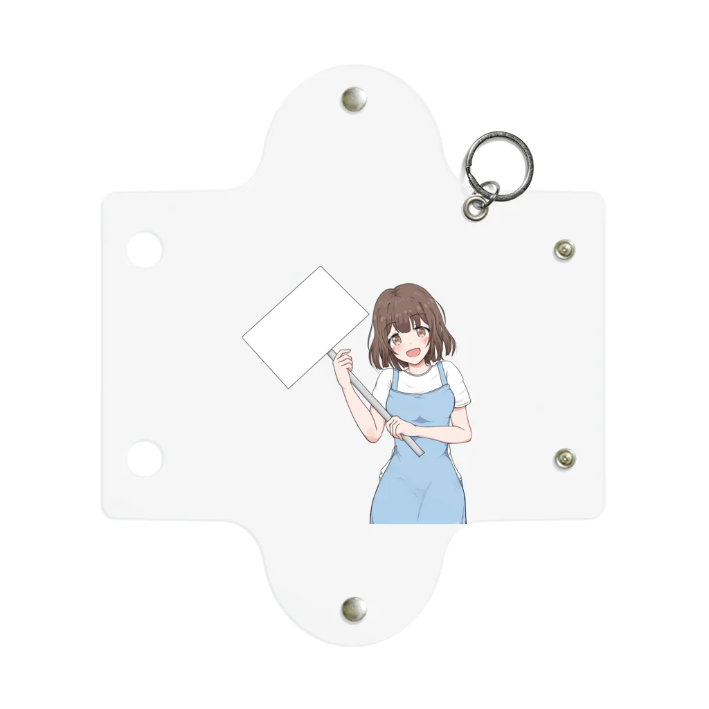 fu-doのボードを持った女の子 Mini Clear Multipurpose Case