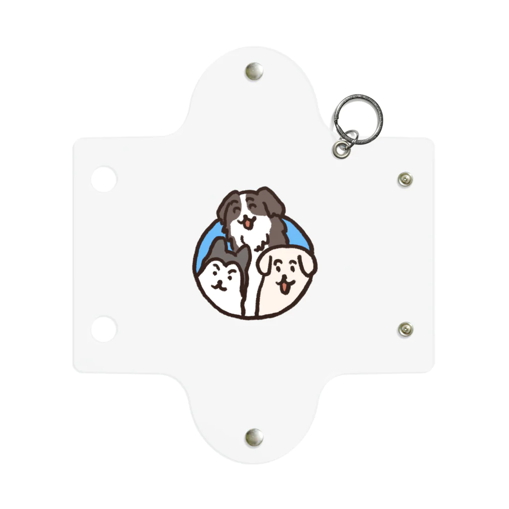 自由の飛び出す犬 Mini Clear Multipurpose Case