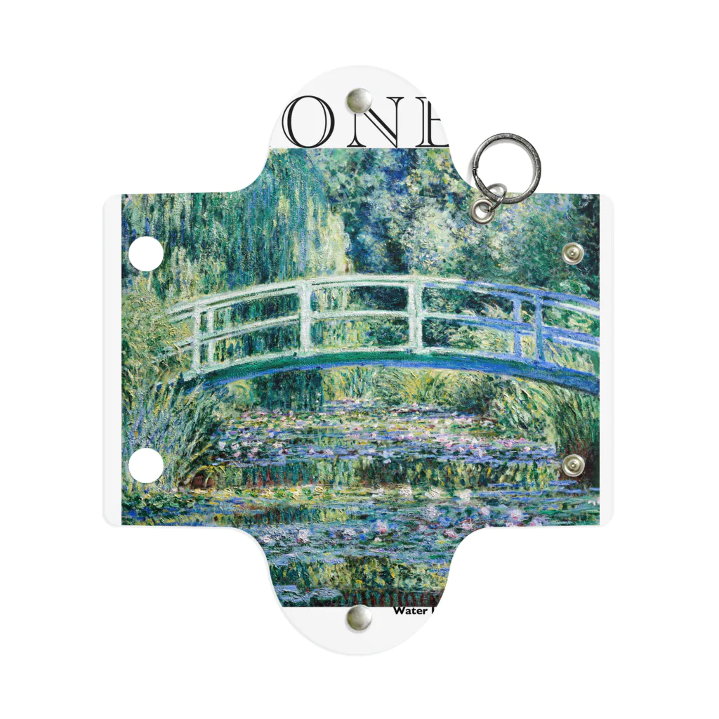 MUGEN ARTのモネ　睡蓮の池と日本の橋　Claude Monet　 Mini Clear Multipurpose Case