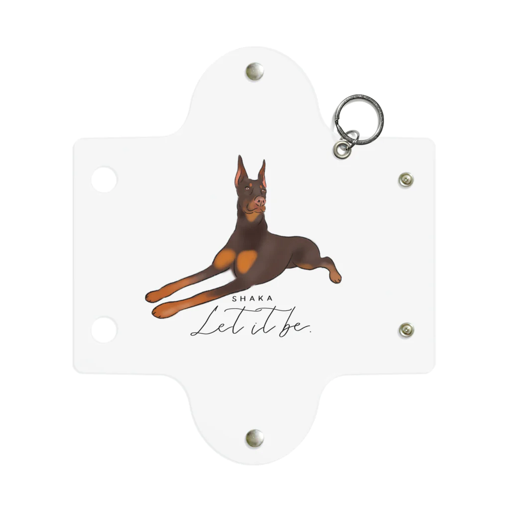 Blue Sky PupsのShaka the Doberman  Mini Clear Multipurpose Case