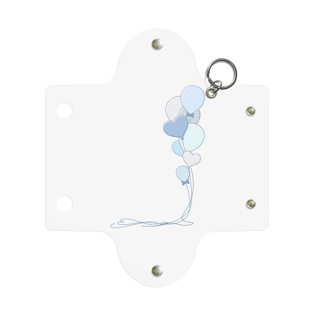 hanaの推し活ショップのblue balloons Mini Clear Multipurpose Case