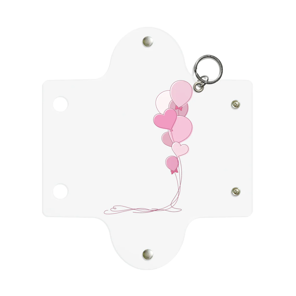 hanaの推し活ショップのpink balloons Mini Clear Multipurpose Case