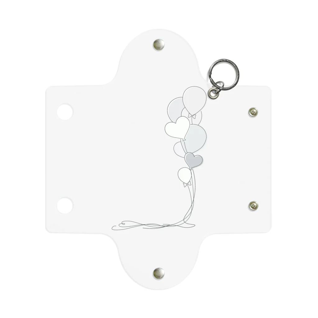 hanaの推し活ショップのwhite balloons Mini Clear Multipurpose Case