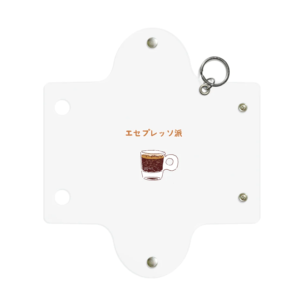 NIKORASU GOのユーモアコーヒーデザイン「エセプレッソ派」 Mini Clear Multipurpose Case