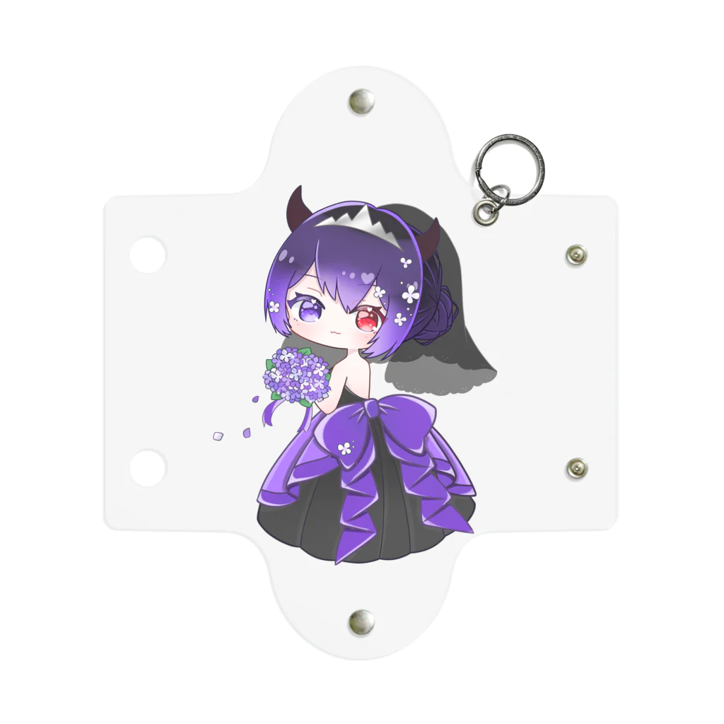 悪魔たぬきの黒娘の販売店！のウェディングドレス姿の黒娘！ Mini Clear Multipurpose Case