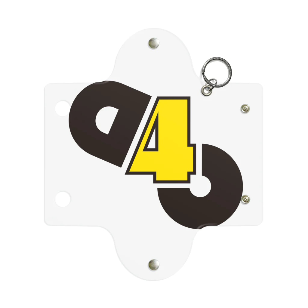 D4Cのロゴ ミニクリアマルチケース