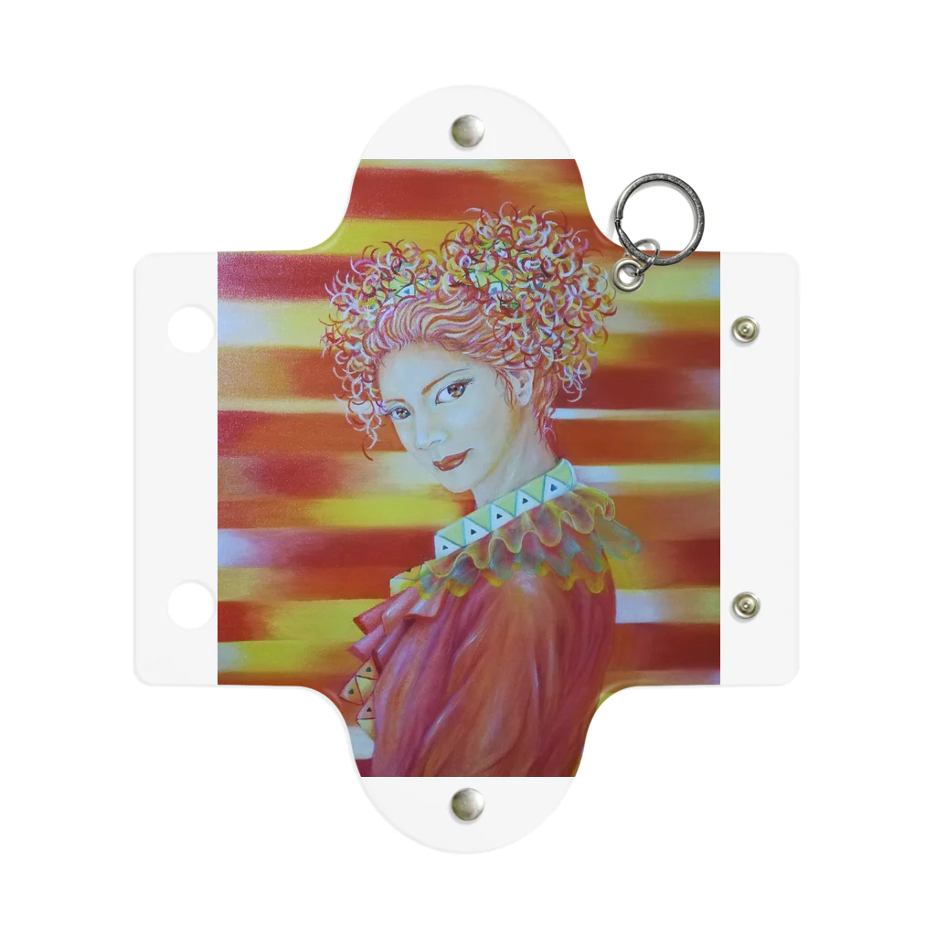 Happy Circusのハッピークラウン4・woman Mini Clear Multipurpose Case