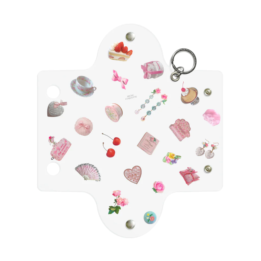 MICHU_COQUETTEのMICHU COQUETTE vorious items clear case mini ミニクリアマルチケース