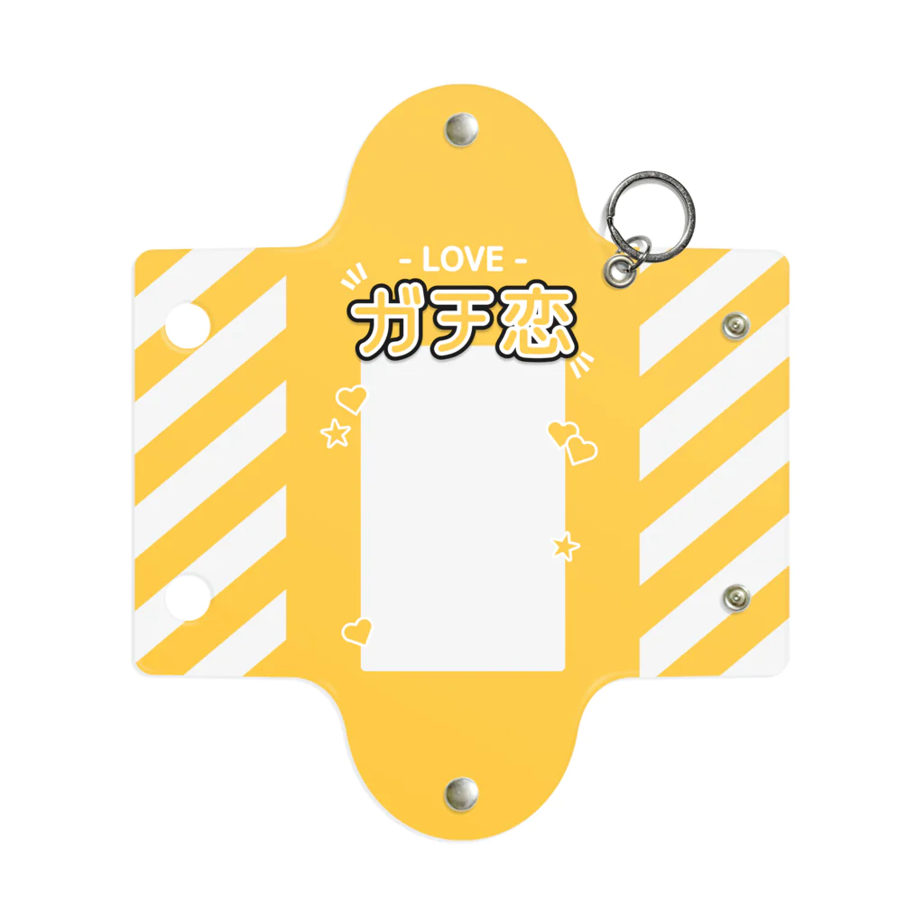 ドルオタ - アイドルオタク向けショップの『LOVE - ガチ恋』推しチェキケース【黄】 Mini Clear Multipurpose Case