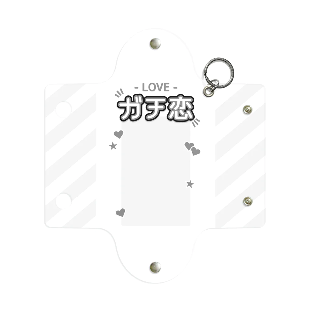 ドルオタ - アイドルオタク向けショップの『LOVE - ガチ恋』推しチェキケース【白】 Mini Clear Multipurpose Case