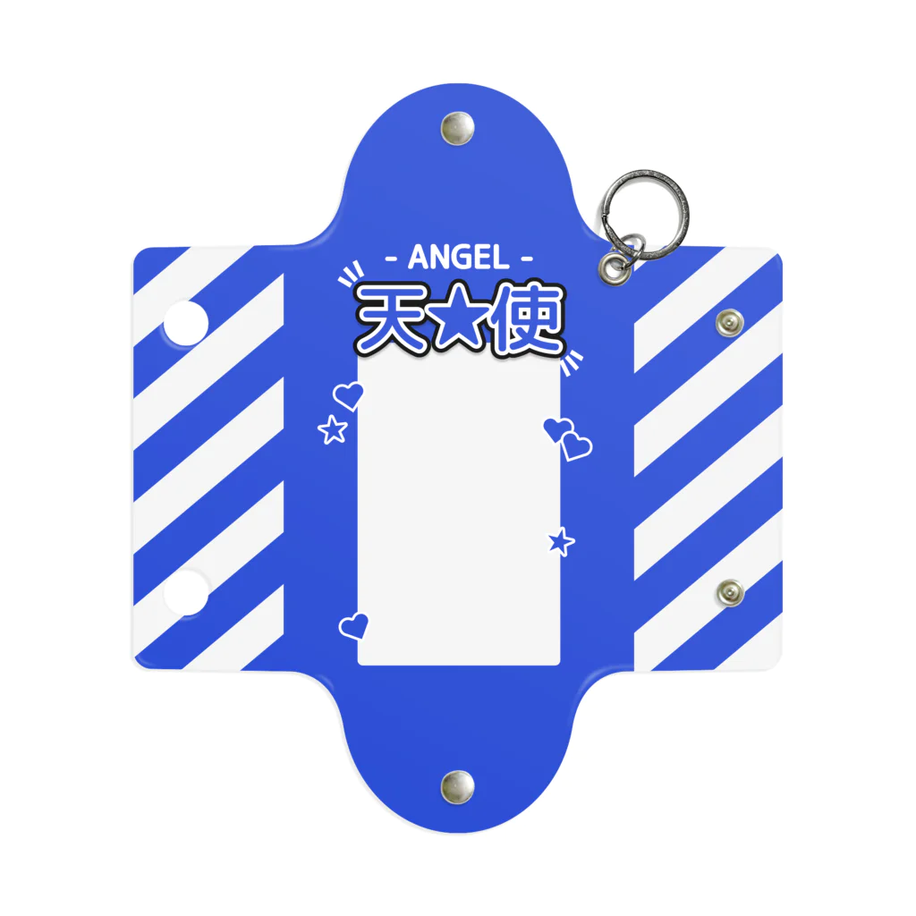 ドルオタ - アイドルオタク向けショップの『ANGEL - 天使』推しチェキケース【青】 Mini Clear Multipurpose Case