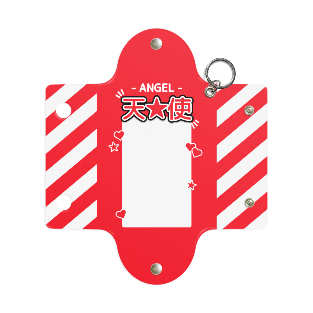 ドルオタ - アイドルオタク向けショップの『ANGEL - 天使』推しチェキケース【赤】 Mini Clear Multipurpose Case