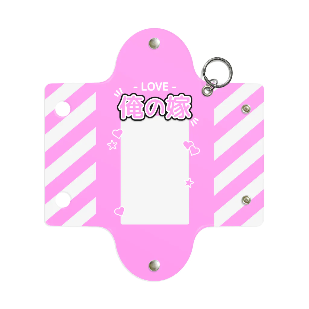 ドルオタ - アイドルオタク向けショップの『LOVE - 俺の嫁』推しチェキケース【ピンク】 Mini Clear Multipurpose Case