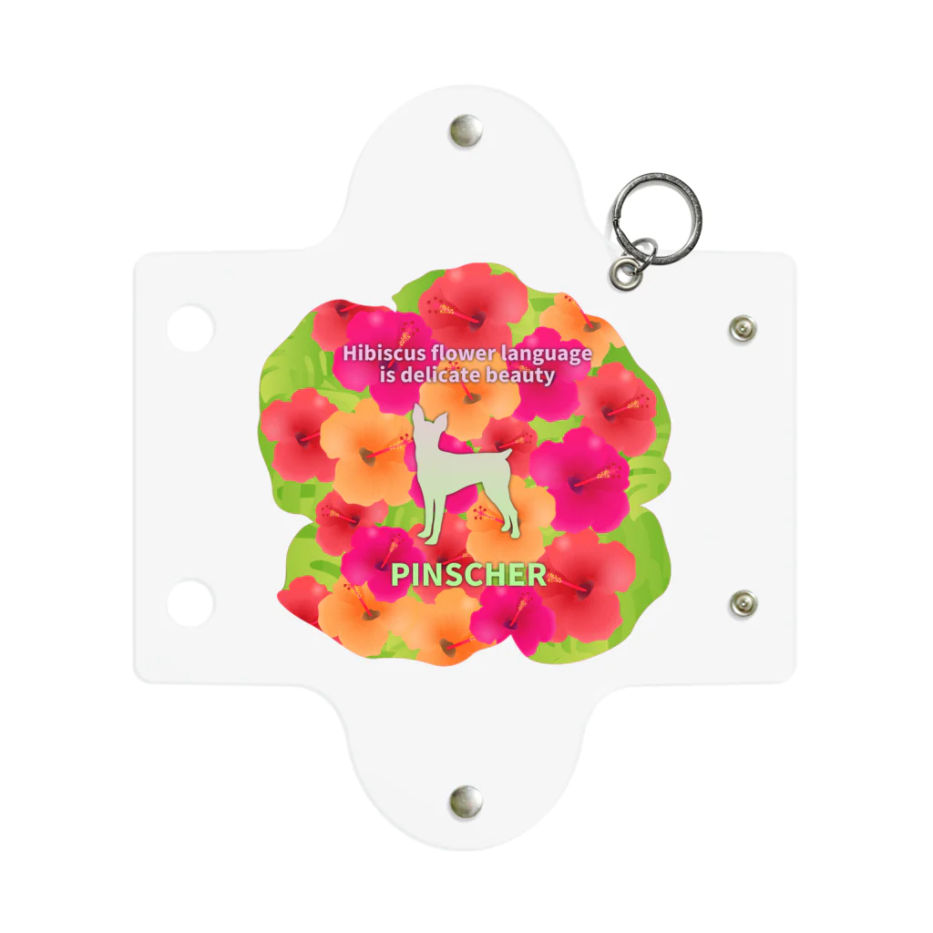 onehappinessのピンシャー　hibiscus　花言葉　onehappiness Mini Clear Multipurpose Case