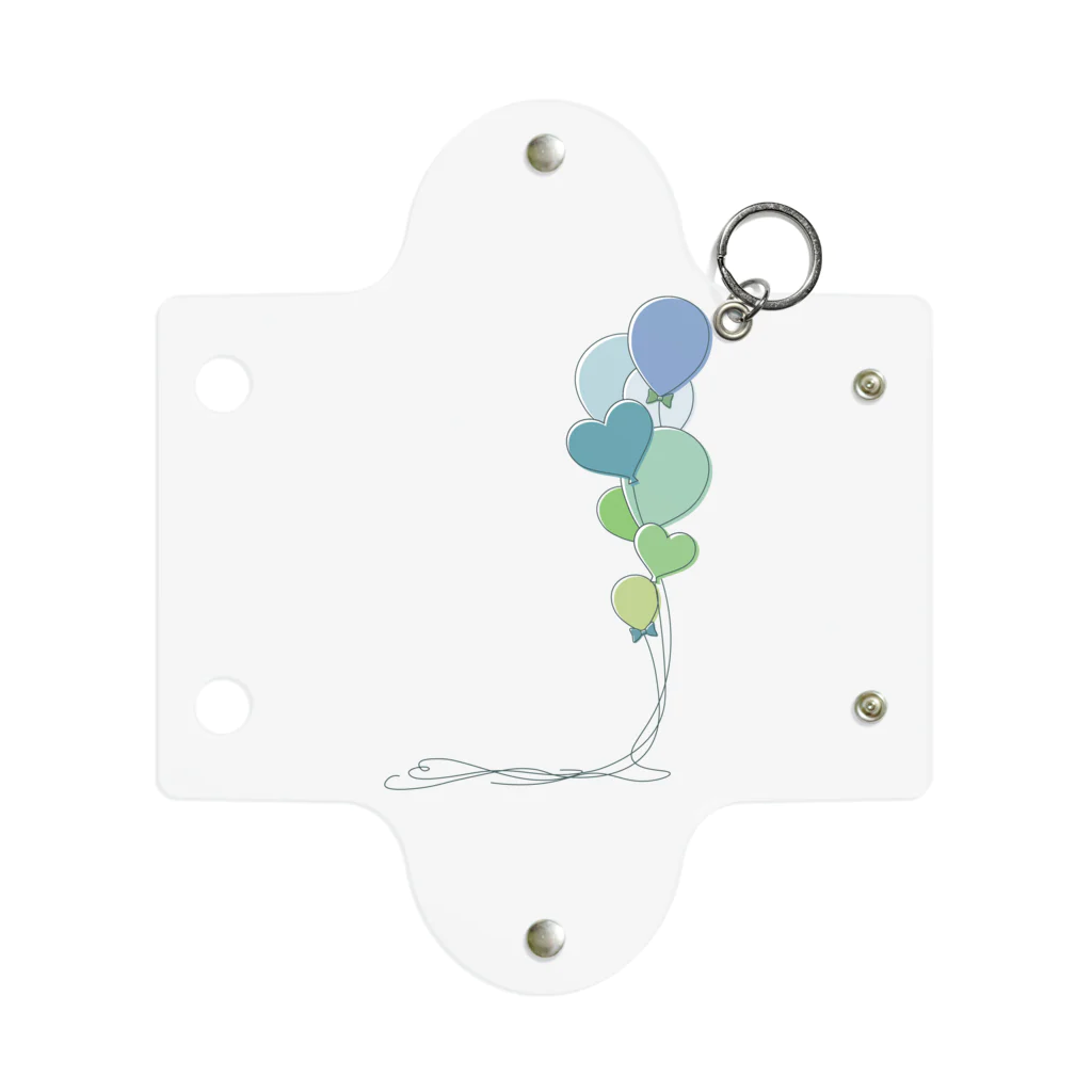 hanaの推し活ショップのblue ＆ green balloon Mini Clear Multipurpose Case