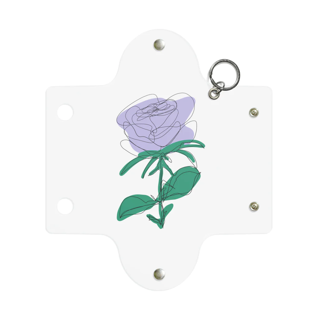 サラスシのmy ROSE パープル Mini Clear Multipurpose Case