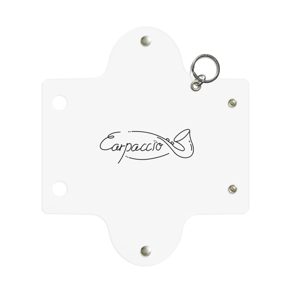 carpaccioのカルパッチョの筆記体 Mini Clear Multipurpose Case