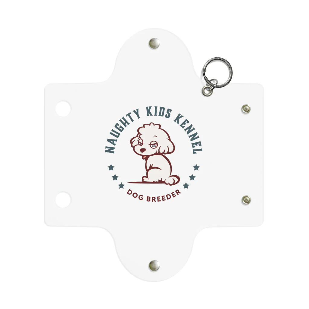NAUGHTY KIDS KENNELの犬舎ロゴ【通常目ver.】 Mini Clear Multipurpose Case