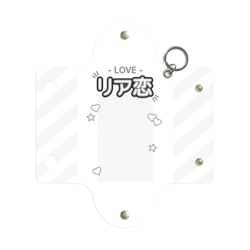 ドルオタ - アイドルオタク向けショップの『LOVE - リア恋』推しチェキケース【白】 Mini Clear Multipurpose Case