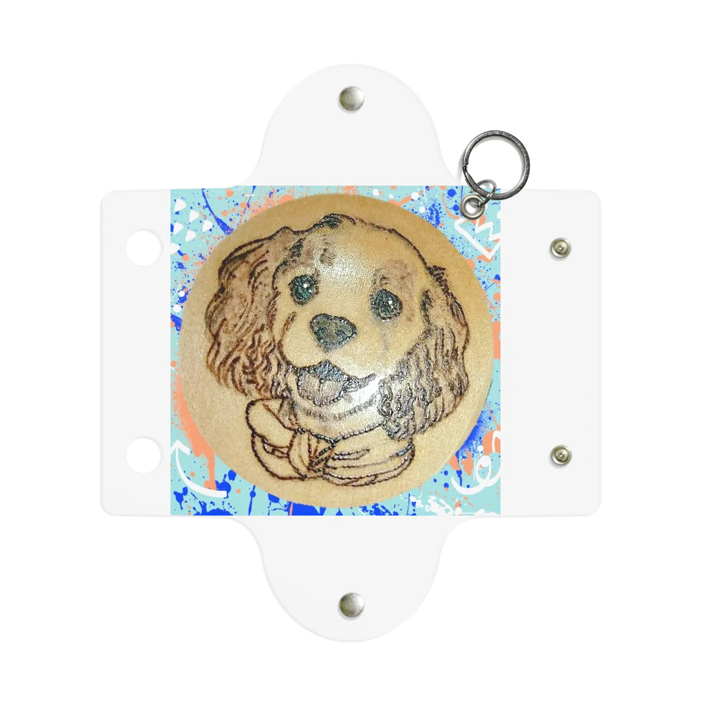 YURITAROORIGINLのAmerican Cocker Spaniel,わるそう坊主のコッカースパニエル Mini Clear Multipurpose Case