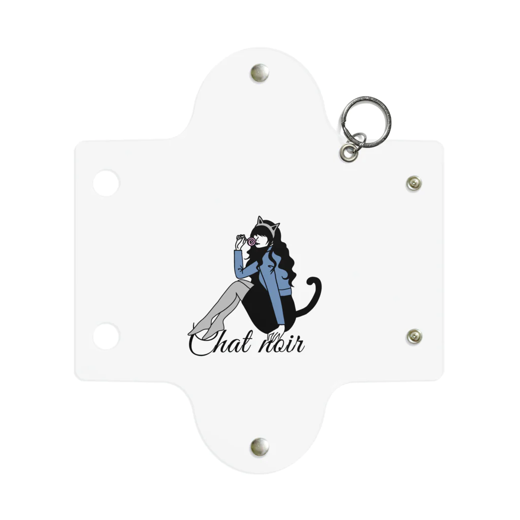 mimii-dolceのChat noir Mini Clear Multipurpose Case