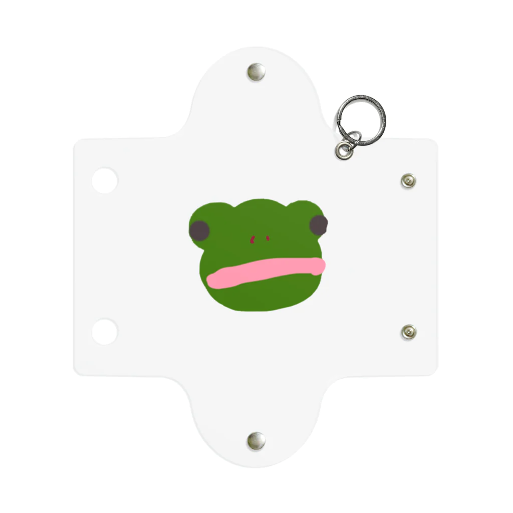 ともっぺの公式グッズ🐸のともっぺの落書き ミニクリアマルチケース