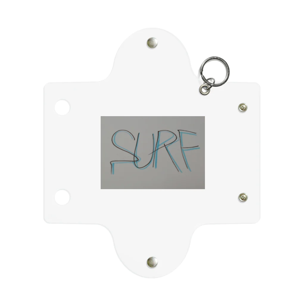 SURF810のSURF 文字(青影) Mini Clear Multipurpose Case