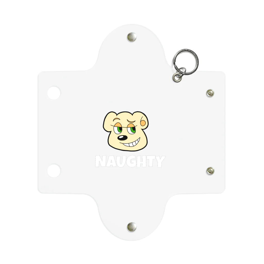 NAUGHTYのNAUGHTY BEARくん (WHT) Mini Clear Multipurpose Case