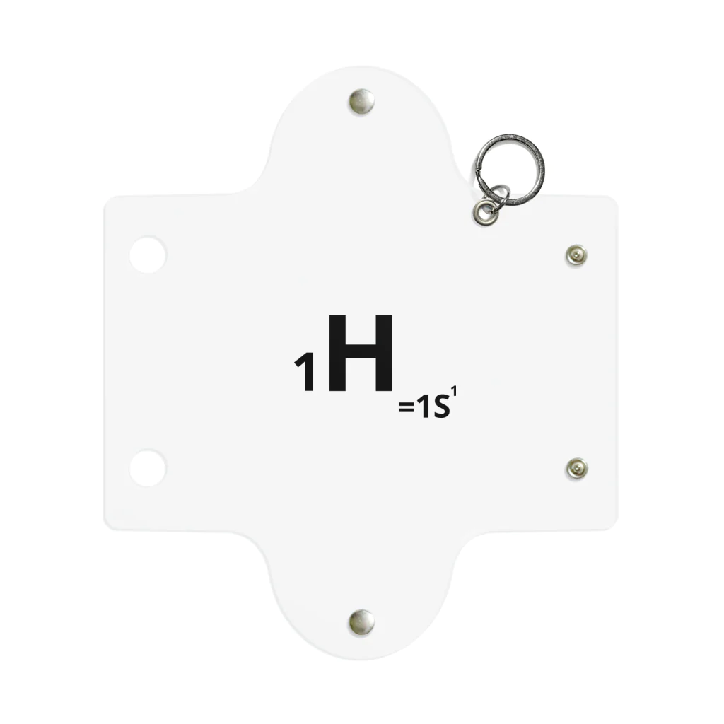interested in?の1.hydrogen(黒/表のみ) Mini Clear Multipurpose Case