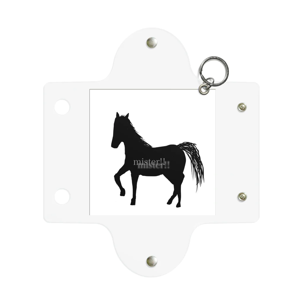 みんなのみすたーさんの silhouette horse Mini Clear Multipurpose Case