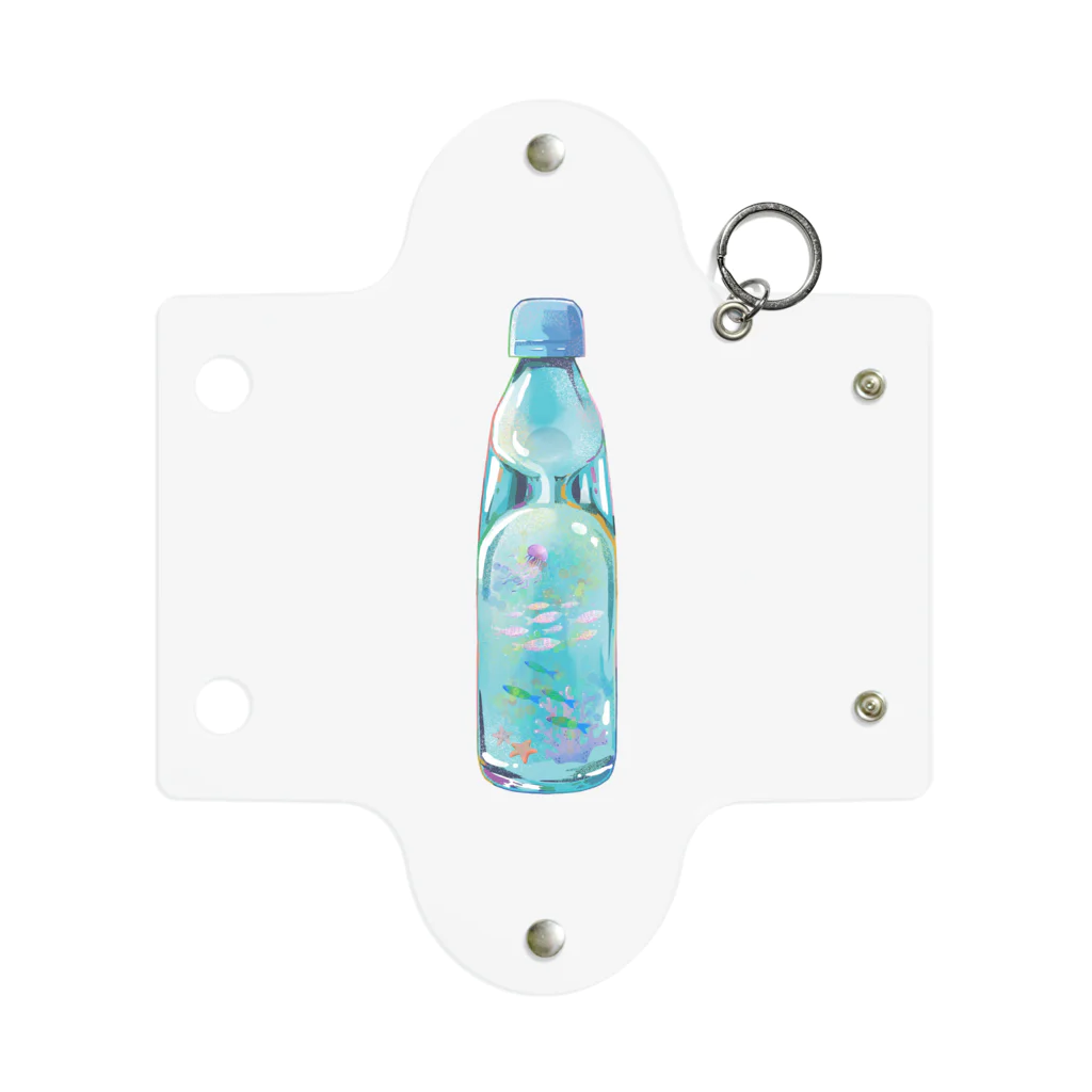 r.s.gardenのラムネ瓶の小さな海 ミニクリアマルチケース