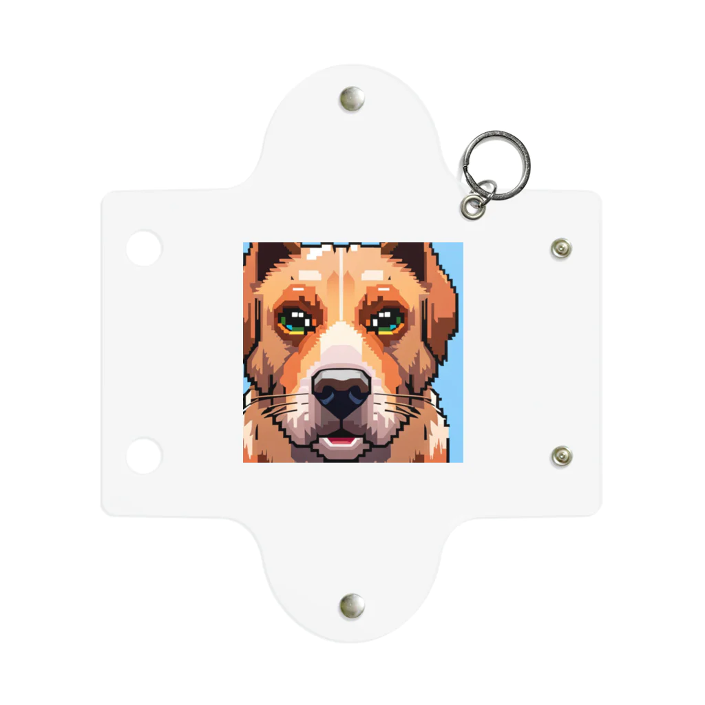 getprizeのドット絵の犬 Mini Clear Multipurpose Case